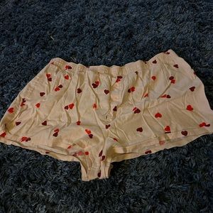 Victoria’s Secret pink boxy flannel pajama shorts